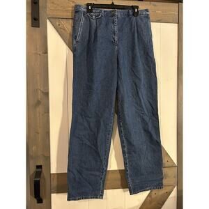 VTG Ralph Lauren Jeans Company Button Front Size 14 Denim 90’s